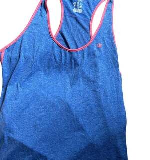 Champion Powertrain Vapor Pink Blue Racerback Tank Top
